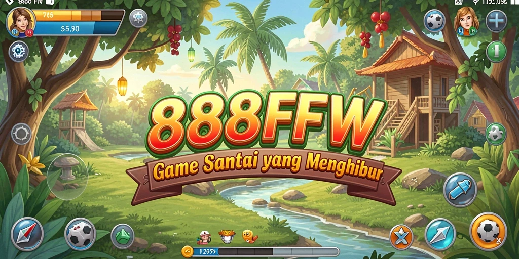Tampilan gameplay yang cerah dan menghibur dari 888FW.