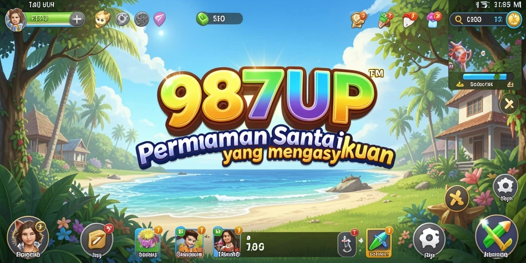 Screenshot gameplay 987UP yang menunjukkan keseruan permainan santai.