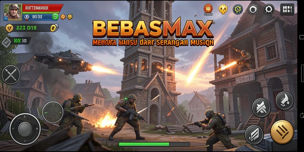 Tampilan gameplay BEBASMAX yang seru dan penuh strategi.