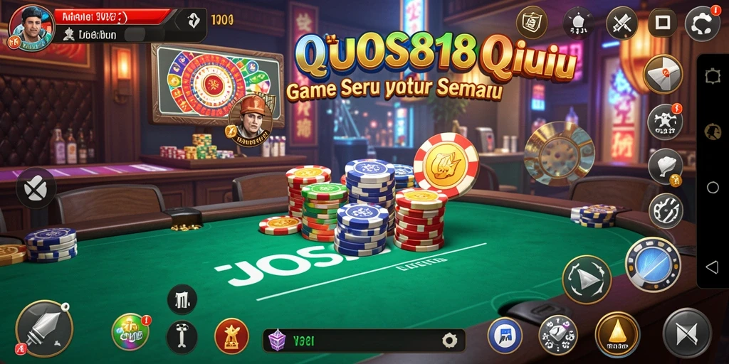 Screenshot utama JOSS188 menampilkan gameplay seru QiuQiu.