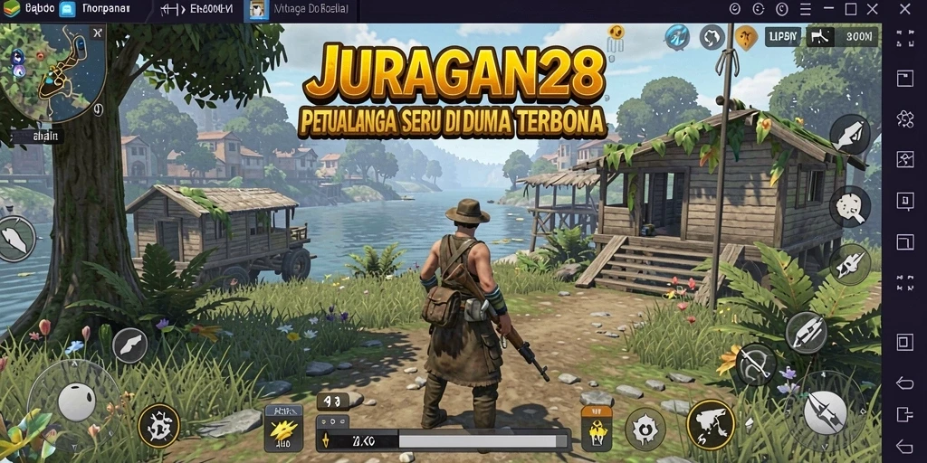 Tampilan gameplay JURAGAN28 yang menakjubkan di dunia terbuka.