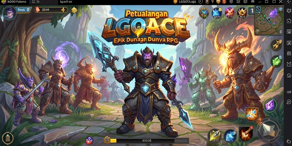 Tampilan gameplay LGOACE yang memukau dalam petualangan RPG.