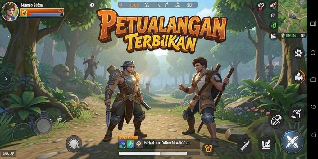 Gameplay MPO08 menampilkan eksplorasi dunia terbuka yang menakjubkan.