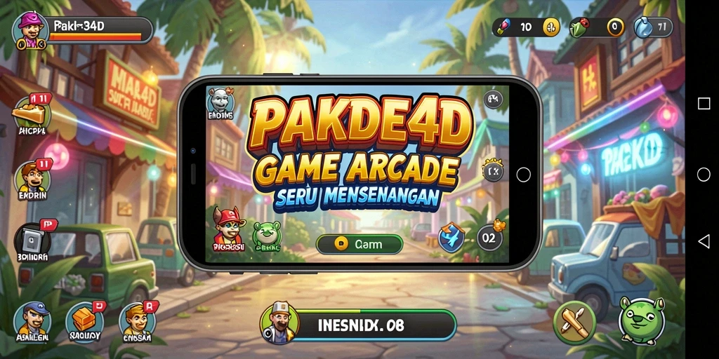 Tampilan gameplay seru dalam PAKDE4D, tantangan seru setiap level.