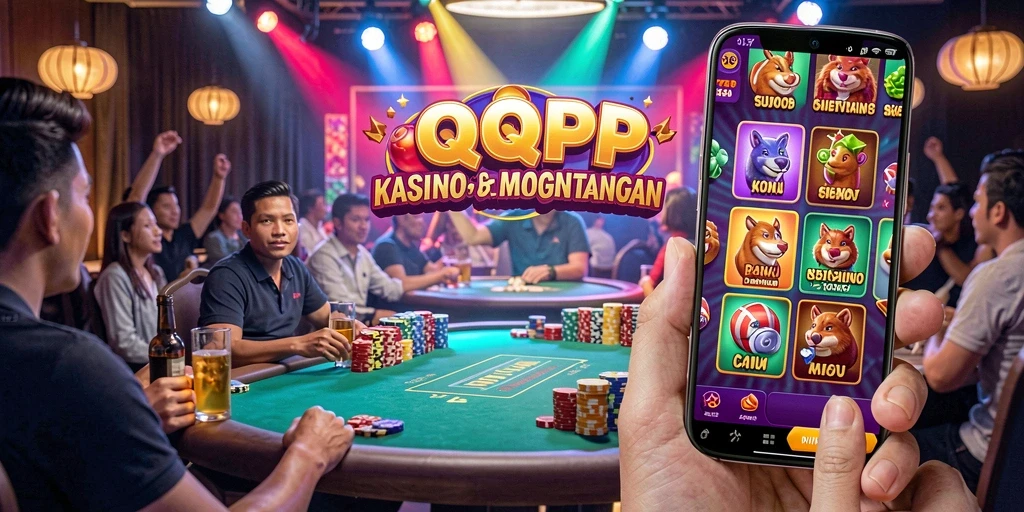 Tampilan gameplay QQRP yang menegangkan dalam permainan kasino.
