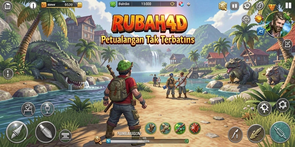 Tangkapan layar gameplay <strong>RUBAH4D</strong> menunjukkan dunia luas yang memukau.