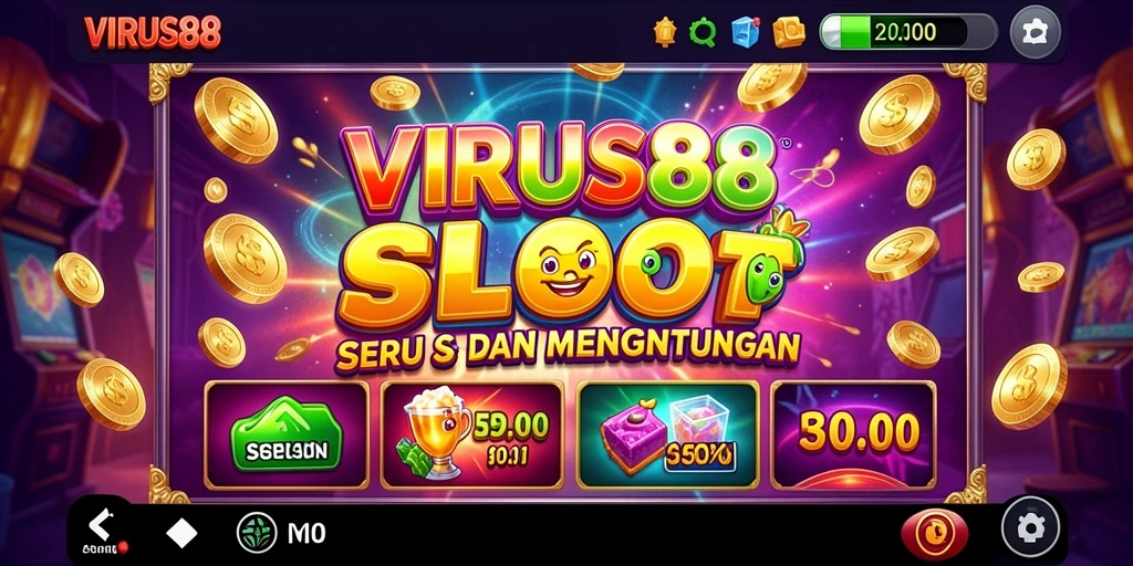 Tampilan gameplay yang menarik dari game Slot VIRUS88.